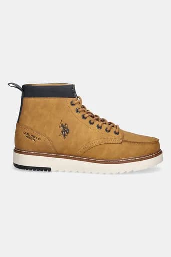 U.S. Polo Assn. Ανδρικά Μποτάκια LONDON001-TAN Κίτρινο