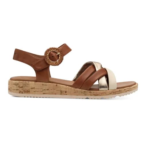 Γυναικεία πέδιλα Tamaris 1-28129-44-392 ταμπά δέρμα