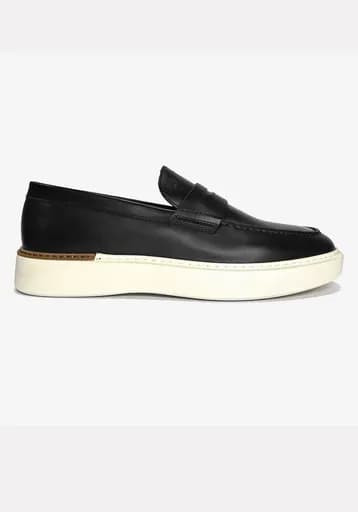BOSS Shoes Δερμάτινα Loafers Lo - D7864 Black Bergamo