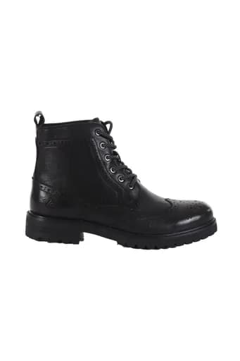 V 19.69 ΠΑΠΟΥΤΣΙ ΜΠΟΤΑΚΙ ΔΕΤΟ BROGUE ΜΑΥΡΟ