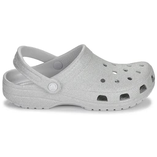 Γυναικεία Ανατομικά Σαμπό Crocs Classic 205942-0IC Ασημί Glitter