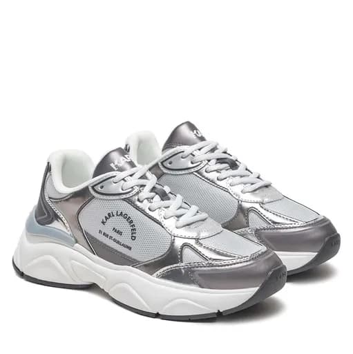Γυναικεία Δερμάτινα Maison Sneakers Ασημί Karl Lagerfeld KL65638M-4SL SILVER