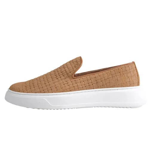 Δερμάτινα Loafers Καμηλό