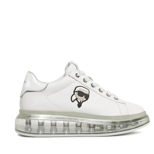 Γυναικεία Δερμάτινα Karl NFT Lo Lace Sneakers Λευκά Karl Lagerfeld KL62630N-01S WHITE