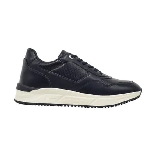 Ανδρικά sneakers Renato Garini 100 MALVIN-001 NAVY/NAVY PERFORATED/WHITE OUTSOLE U5700100274X07 μπλε