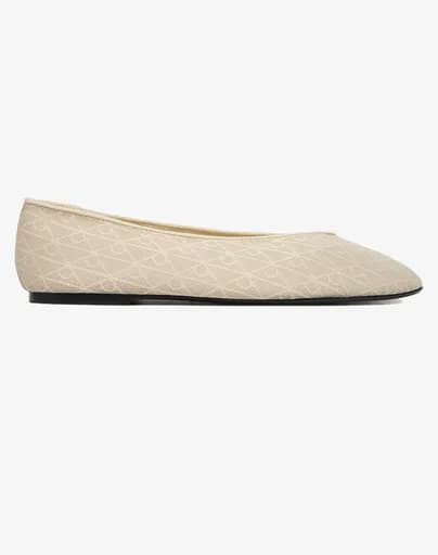 CALVIN KLEIN SQUARE BALLERINA AOP MESH HW0HW02937-PDV Biege
