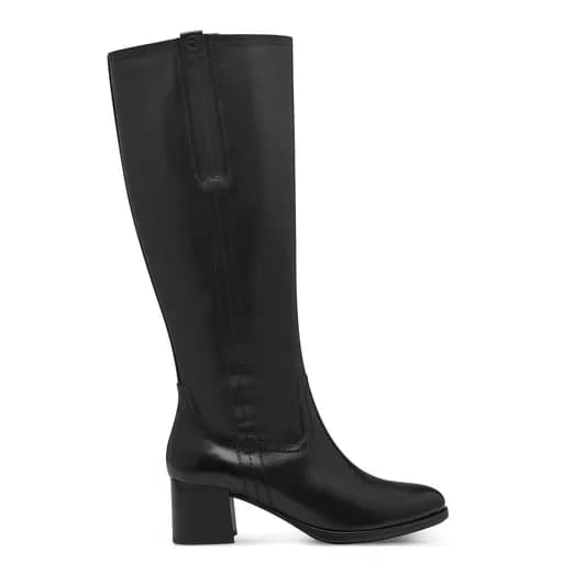 Γυναικείες Ανατομικές Δερμάτινες Μπότες Tamaris Comfort 8-85504-43 001 Μαύρο