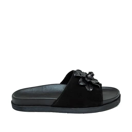 Bigshoes GA0301-01 Δερμάτινο Mule Μαύρο