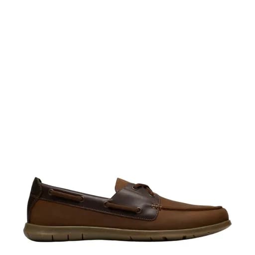 Ανδρικά παπούτσια Clarks Flexway 2Eye 26187414 καφέ δέρμα nubuck