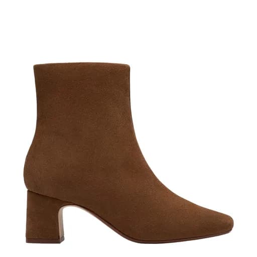 Γυναικεία μποτάκια Clarks Fernie Zip 26182938 πούρο δέρμα καστόρ