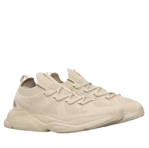 Ανδρικά Leon Runn Kn Lace Up Sneakers Μπεζ Hugo 50541684-283