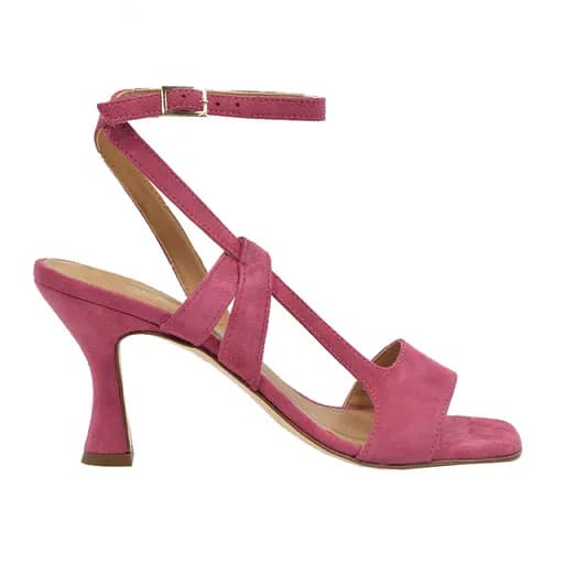 Γυναικεία πέδιλα PAOLA FERRI D7736 SHAMMY φούξια δέρμα nubuck