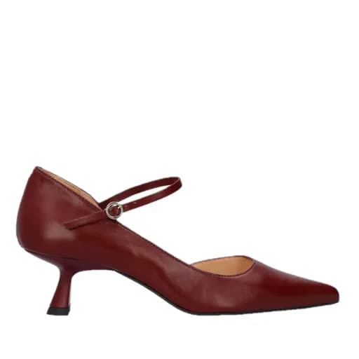 Andres Machado Mariola-23 Δερμάτινη Γόβα Μπορντό 6cm