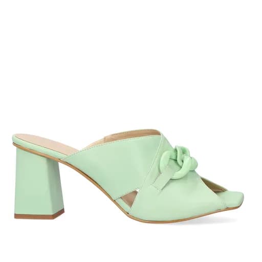 Andres Machado Marina-19 Δερμάτινο Mule Μεντα 7,5cm