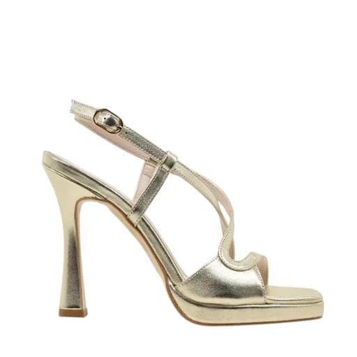 Γυναικεία πέδιλα Makis Fardoulis 937-38A χρυσό δέρμα