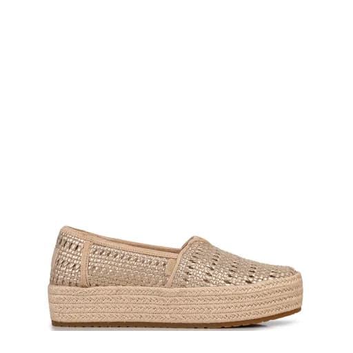 Εσπαντρίγιες γυναικείες Toms Χρυσό 10021921 Valencia Platform Espadrille 262