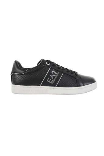 ARMANI 7 ΠΑΠΟΥΤΣΙΑ SNEAKERS LOGO ΜΠΛΕ-ΑΣΗΜΙ