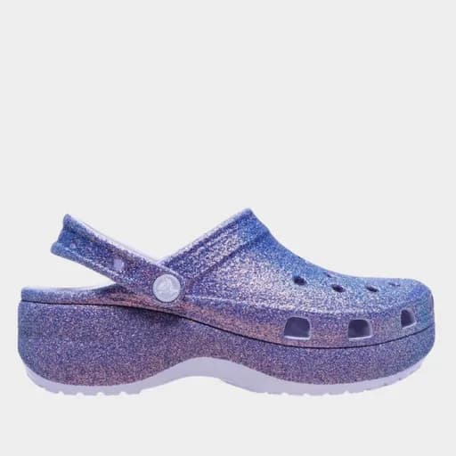 Γυναικεία Ανατομικά Σαμπό Crocs Classic Platform 211024-5BR Μωβ Ιριδίζον