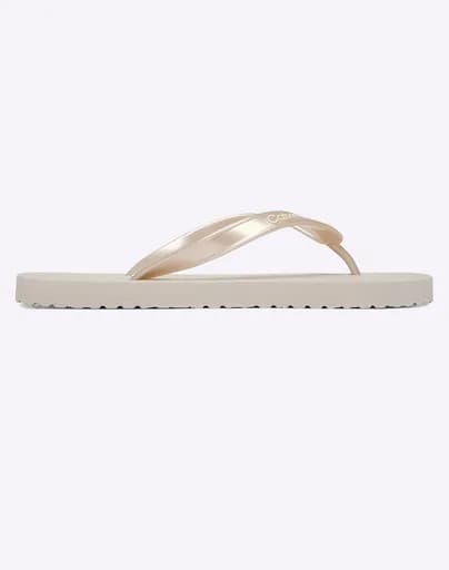 CALVIN KLEIN JEANS FLIP FLOP TPU METALLIC HW0HW02956-PE6 Biege
