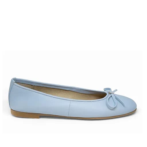 Bigshoes GA2137-11 Δερμάτινη Μπαλαρίνα Γαλάζιο