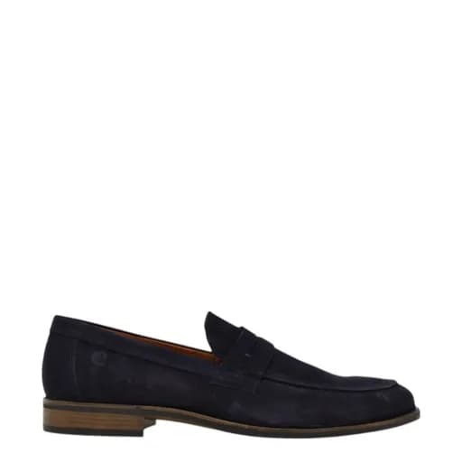 Ανδρικά μοκασίνια Commanchero 91744-427 μπλε δέρμα nubuck