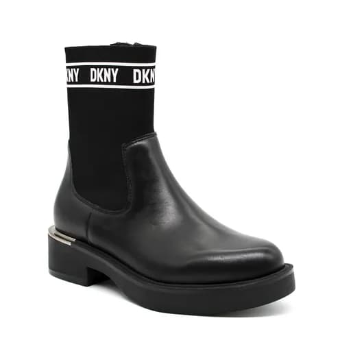 Γυναικεία Δερμάτινα Tully Μποτάκια Μαύρα DKNY K3317661-BLACK