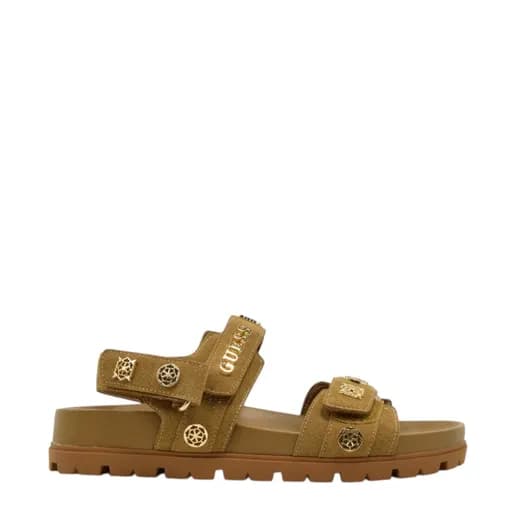 Γυναικεία πέδιλα GUESS FLPFLOESU03-BROWN FLORIZI ταμπά