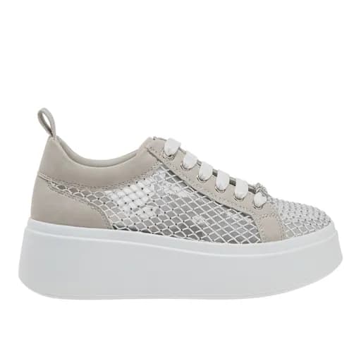 Γυναικεία Sneakers Renato Garini 88-61RG05C Off White Φιλτιρέ Στρας W119R61534V4