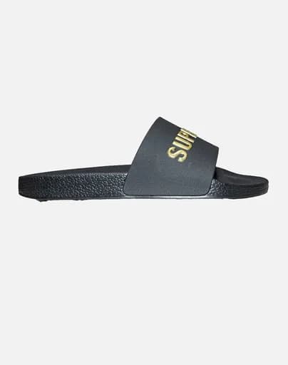 SUPERDRY D2 SDNA PREMIUM METALLIC POOL SLIDE ΠΑΠΟΥΤΣΙ ΓΥΝΑΙΚΕΙΟ WF310257A-18A Black