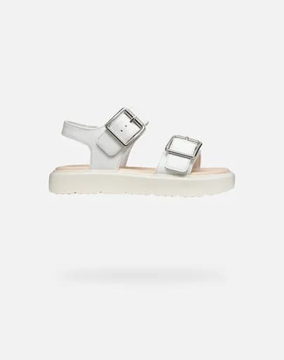 GEOX J SANDAL KODETTE H - SYNT.LEA J45DBH000BCC1000 36-41-C1000 White