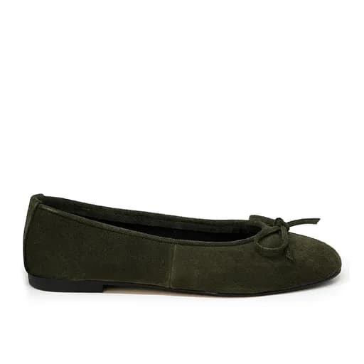Bigshoes GA1134-19 Δερμάτινη Μπαλαρίνα Πράσινο