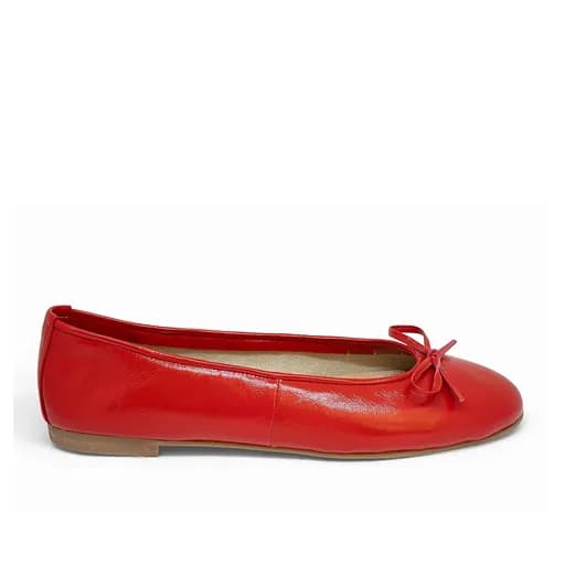 Bigshoes GA2137-14 Δερμάτινη Μπαλαρίνα Κόκκινο