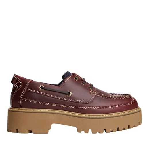Γυναικεία Δερμάτινα Παπούτσια Καφέ Tommy Jeans EN0EN03003-GTB