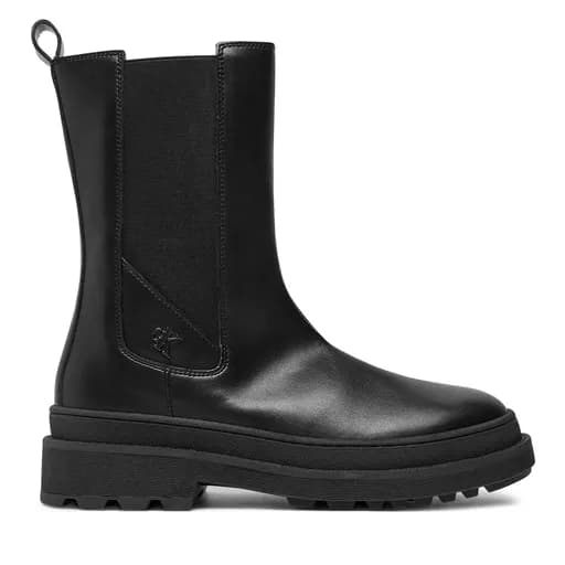 Εφηβικά Δερμάτινα Μποτάκια Calvin Klein Chelsea Boot V4A5-81034-1355 999 Μαύρα