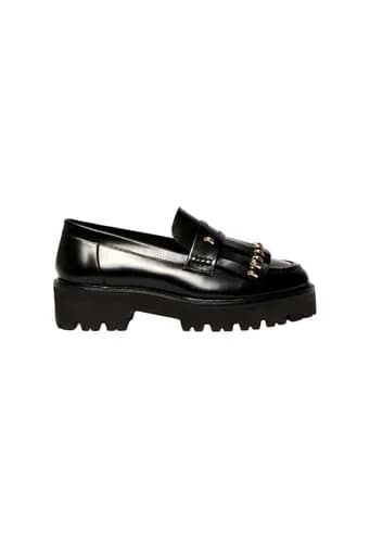 MARELLA ACCESORI ΠΑΠΟΥΤΣΙΑ ΜΟΚΑΣΙΝΙΑ VALZER ΜΑΥΡΟ