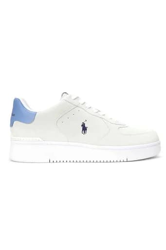 RALPH LAUREN ΠΑΠΟΥΤΣΙΑ SNEAKERS MASTERS-CRT-SK-LTL ΛΕΥΚΟ-ΜΠΛΕ