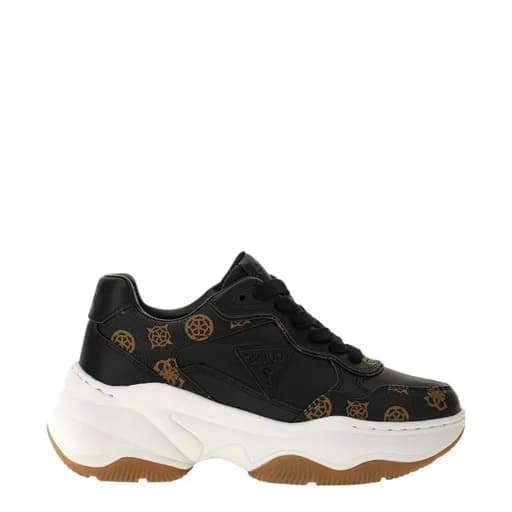 Γυναικεία sneakers GUESS FLTHPYFAL12-BLKBR HAPPY3 μαύρο