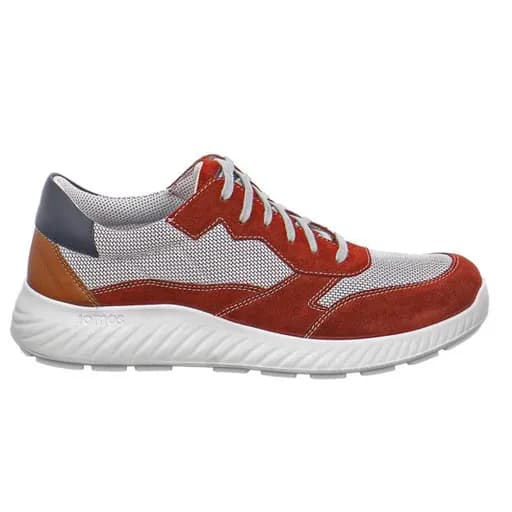 Jomos 3263057605016 Ανατομικό Δερμάτινο Comfort Casual Κόκκινο