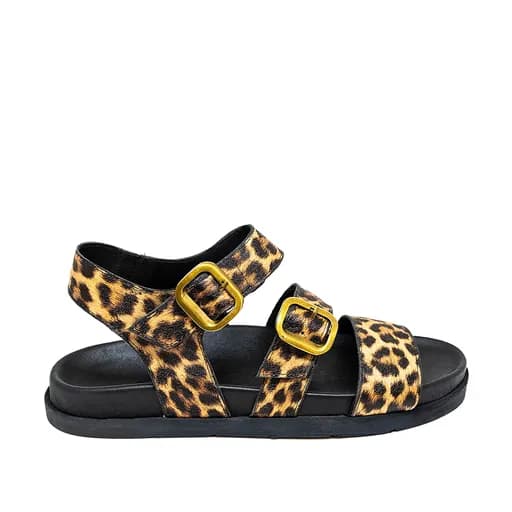 Bigshoes GA0302-20 Δερμάτινο Σανδάλι Λεοπαρ