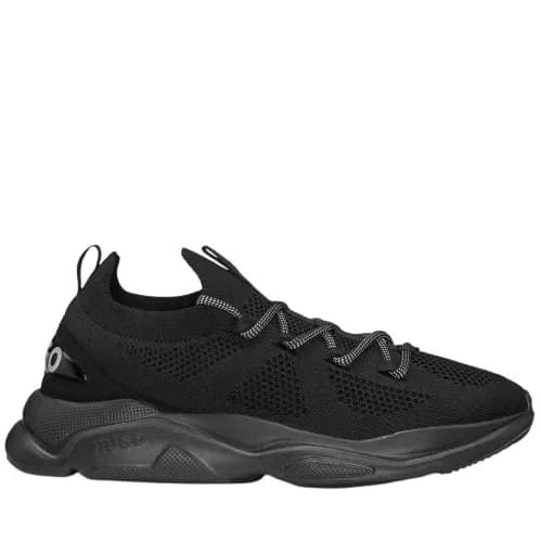 Ανδρικά Leon Runn Kn Lace Up Sneakers Μαύρα Hugo 50541684-001
