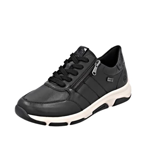 Remonte D1S06-00 Ανατομικό Δερμάτινο Sneaker Μαύρο