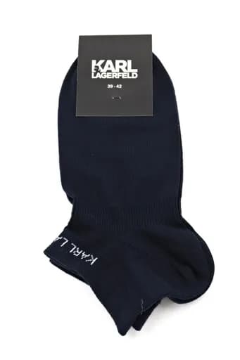 KARL LAGERFELD ΚΑΛΤΣΑΚΙΑ SNEAKERS LOGO ΜΠΛΕ