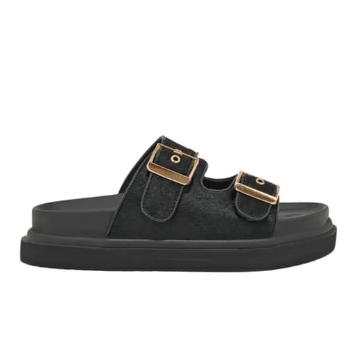 Γυναικεία Δερμάτινα Σανδάλια Exe HS53023-2 Μαύρο Καστόρι W403R2322004