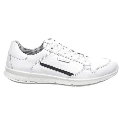 Jomos 3243132702019 Ανατομικό Δερμάτινο Comfort Casual Λευκό