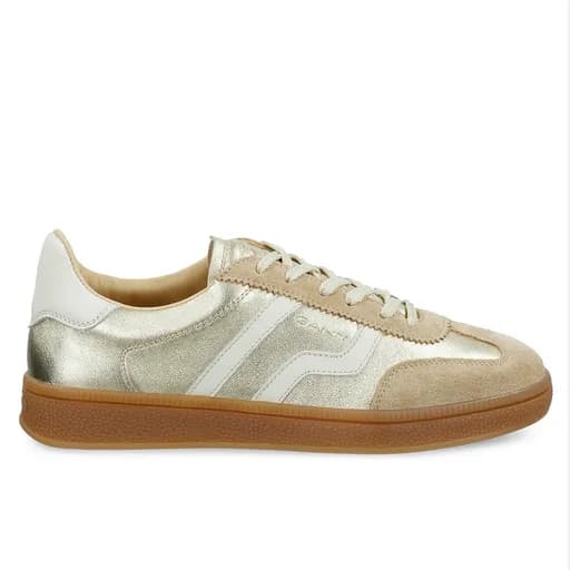 Γυναικεία Δερμάτινα Sneakers Gant Cuzima 32531199-G26 Χρυσά