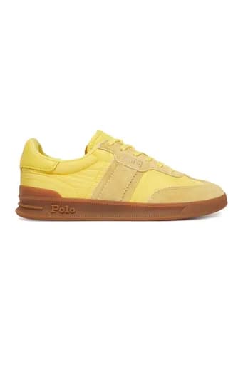 RALPH LAUREN ΠΑΠΟΥΤΣΙΑ SNEAKERS HTR-AERA-SK-LTL-ΚΙΤΡΙΝΟ