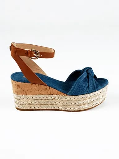 MICHAEL KORS ΠΑΠΟΥΤΣΙΑ ΠΛΑΤΦΟΡΜΑ JEANS MAXWELL DENIM ΜΠΛΕ