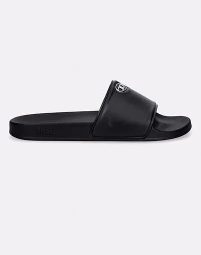 DIESEL SA-BLOOP Rubber Slides Y03915P7621-H7591 Black