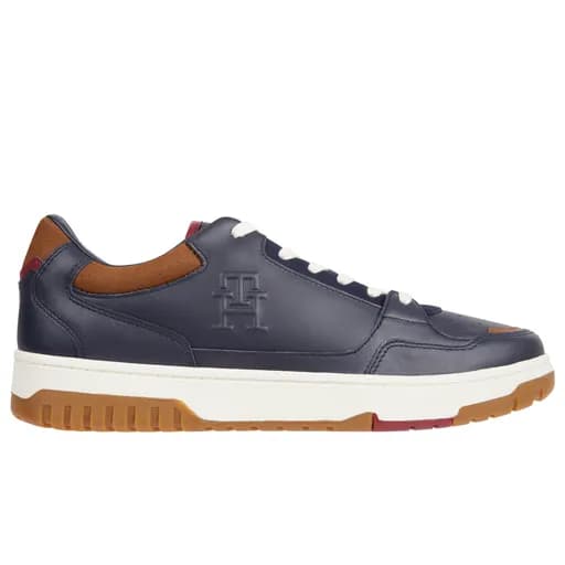 Ανδρικά Δερμάτινα Sneakers Tommy Hilfiger Basket FM0FM04823 DW5 Μπλε