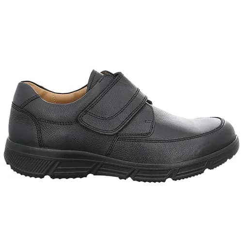 Jomos 46140637000 Ανατομικό Δερμάτινο Comfort Casual Μαύρο